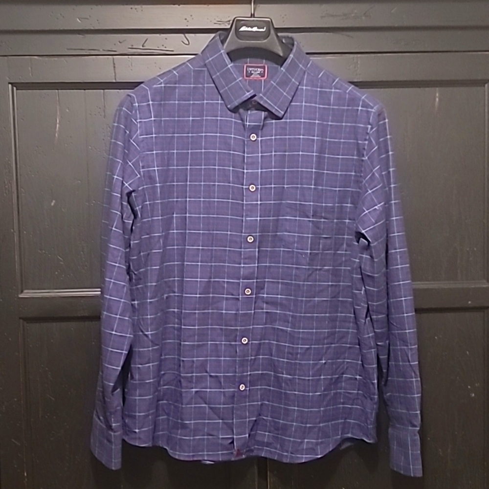 UNTUCKit XXL Slim Fit Men's Button Down Blue Red White